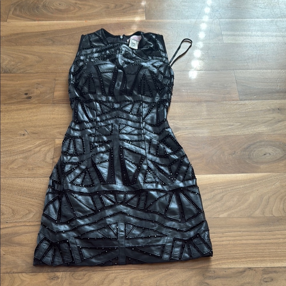 Jovani Black Sheath Mini Dress Halter Sleeveless